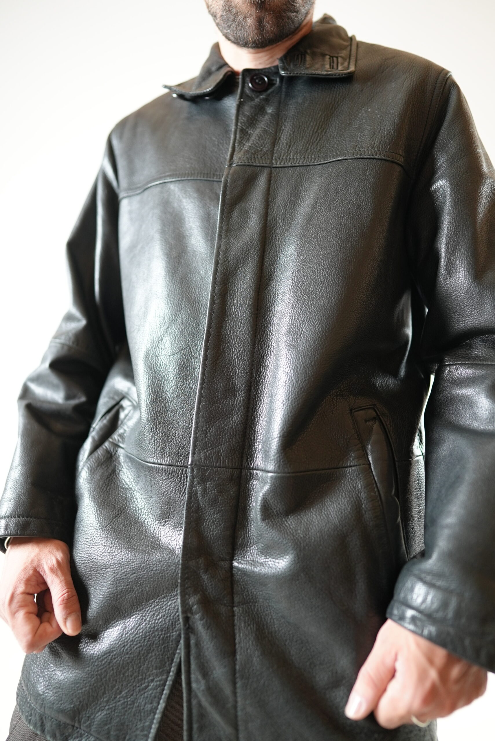 Manteau en cuir véritable – Image 5