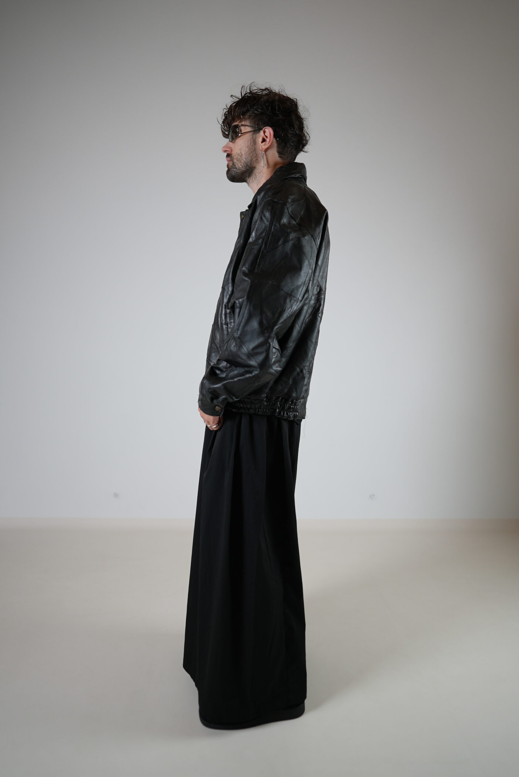Veste en cuir patché – Image 2